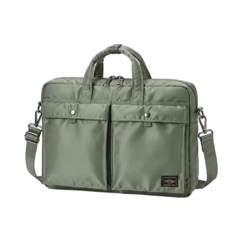 Porter Tanker briefcase in sage green